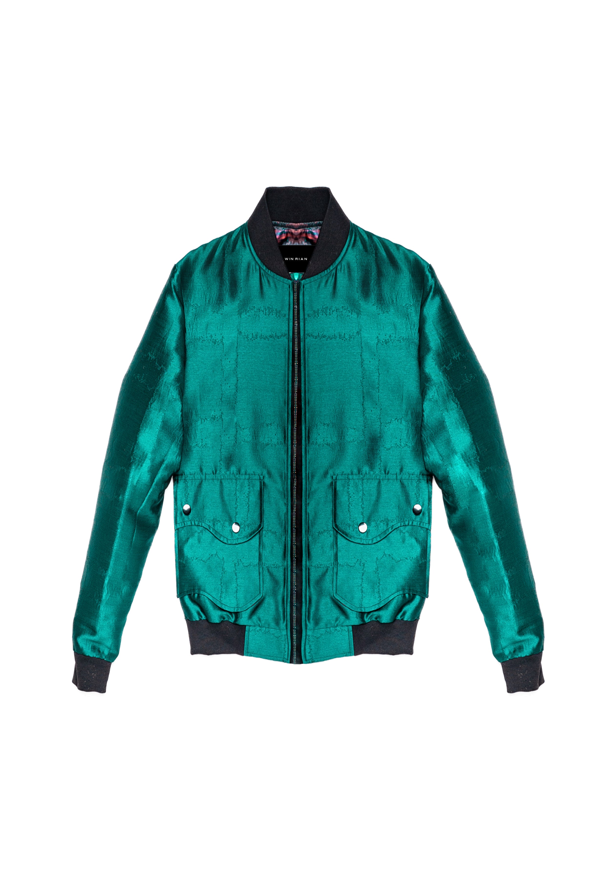 Emerald green outlet bomber jacket